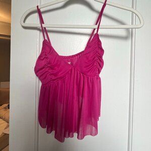Urban Outfitters Pink Ruched Top